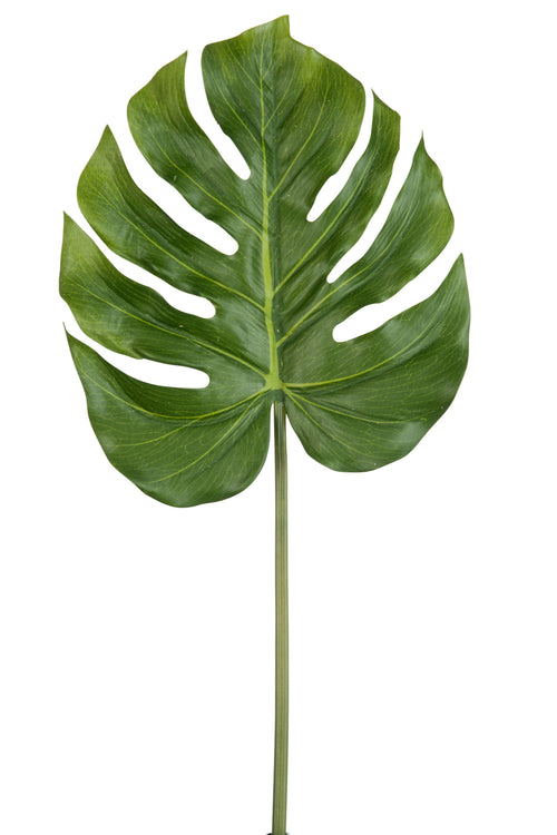 J-Line decoratie blad Philodendron 'Real Touch' - kunststof - groen - 12 stuks - vtwonen shop