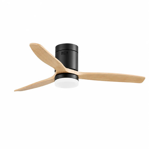 CristalRecord plafondventilator Nine - 1 lichts - 132  x 31   cm - zwart bruin