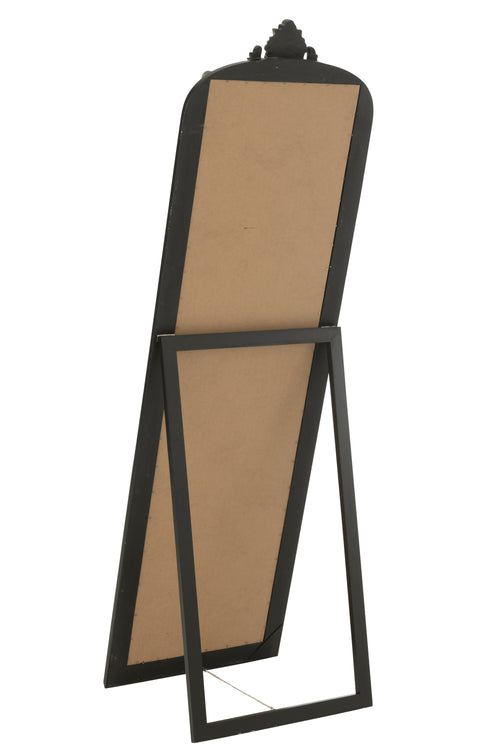 J-Line spiegel Emi - hout - zwart