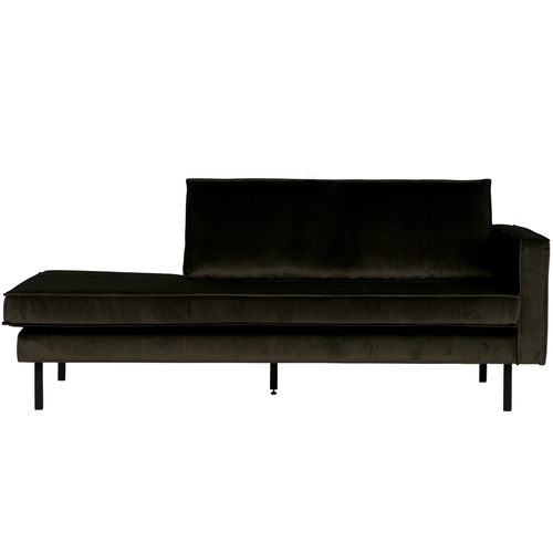 BePureHome daybed rechts Rodeo- Velvet -  Donkergroen - 85x203x86 - vtwonen shop