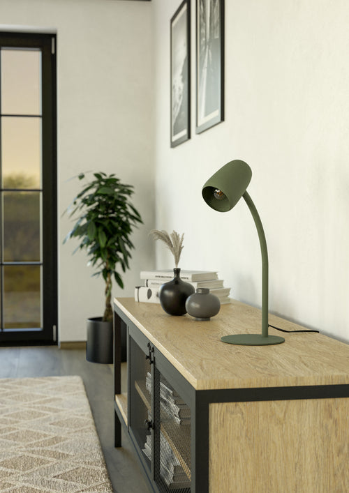 EGLO tafellamp Carlo - 46 cm - groen