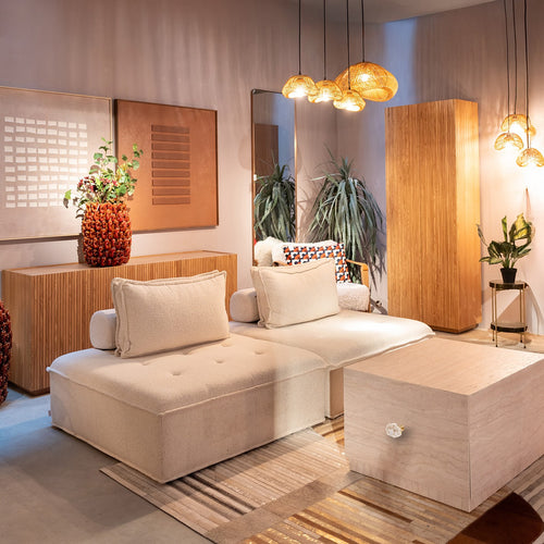 Kare Design Schilderij Art Row 100x100cm bruin