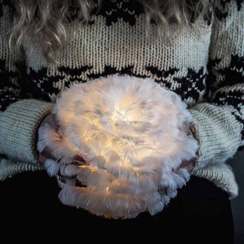 Umage Eos Micro hanglamp white - met koordset zwart - Ø 22 cm - vtwonen shop