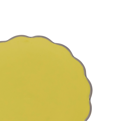 Urban Nature Culture Good Morning bord Sculpted - Limelight - Ø 17cm