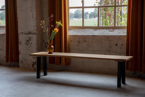 MaximaVida metalen schuine poten New York 40 cm vierkant zwart gecoat - vtwonen shop