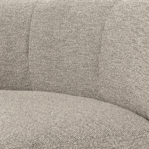 WOOOD eetbank hoek met rugleuning Mojo Base - Bouclé - Beige - 83x80x80