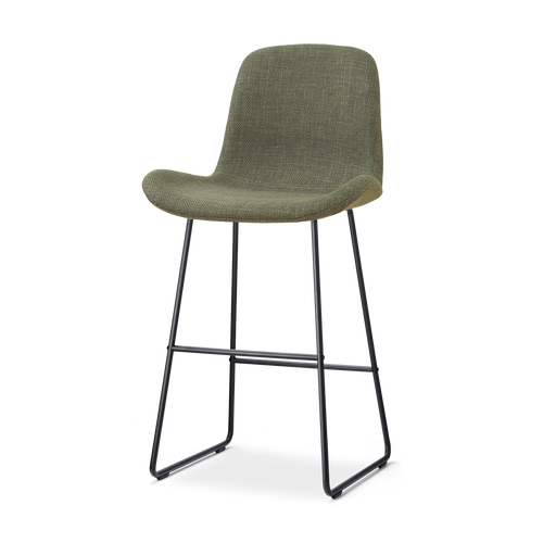 Nolon Nino-Fé barkruk forestgroen - zwart onderstel - 75 cm - vtwonen shop