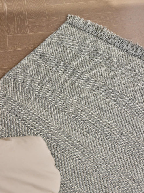 benuta wollen vloerkleed Lars - lichtgrijs - 160x230 cm
