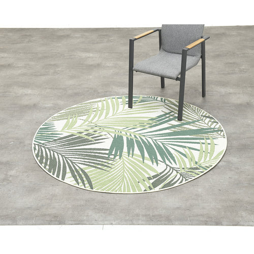 Naturalis karpet - Ø160 cm - palm leaf green