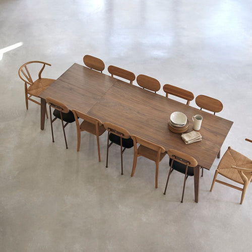 Tikamoon Uitschuifbare tafel in massief notenhout 6-12 pers. - Bruin - vtwonen shop