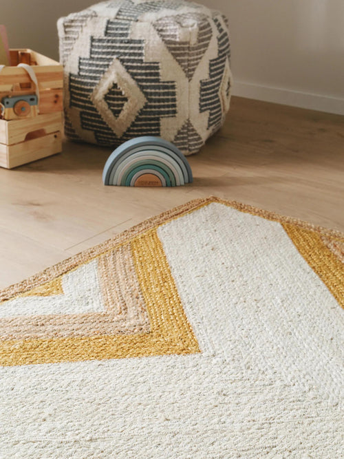benuta kindervloerkleed Frieda - geel - 120x170 cm