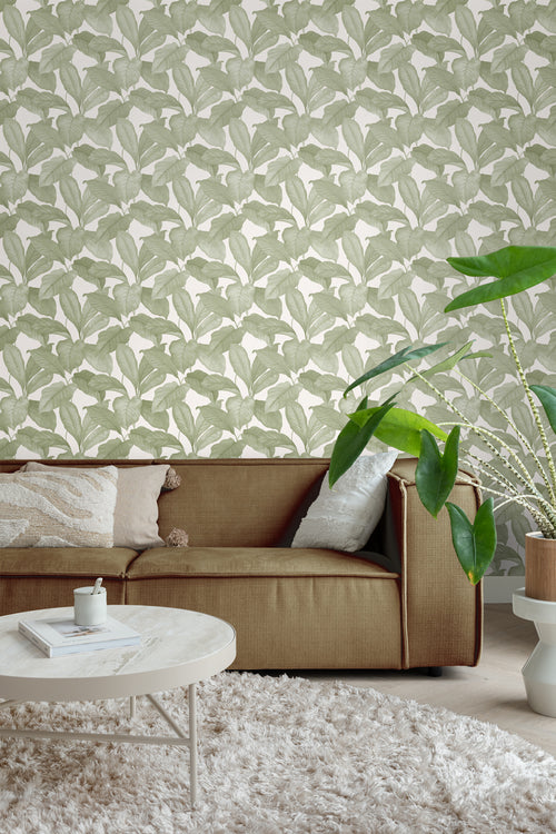 Borastapeter behang bladeren groen - 53 cm x 10.05 m - 660530 - vtwonen shop