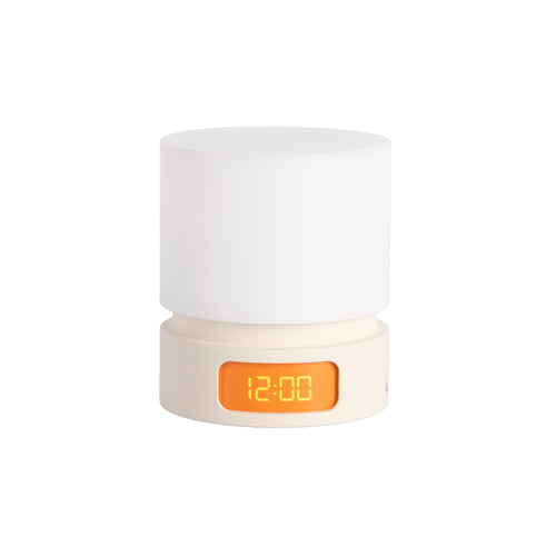 Karlsson wekker Pillar - beige - Ø8.2cm