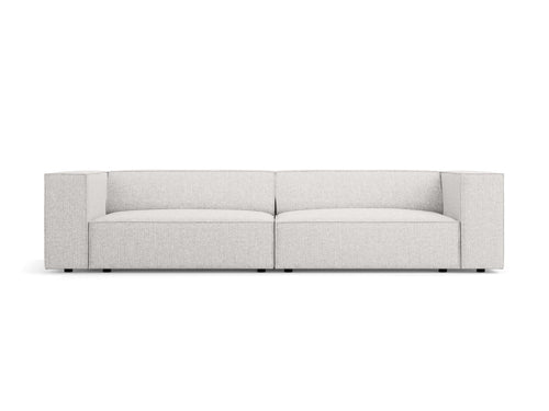 Cosmopolitan Design Bank Arendal 4-zits, chenille, lichtgrijs - 102x244x70cm