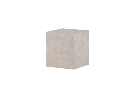 Rebellenclub Salontafel Tusani - 40 x 40 cm - Beige Marmerlook