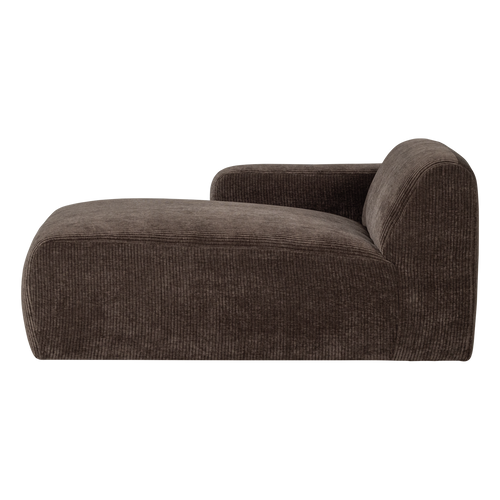 WOOOD chaise longue bank links Mojo Base - Rib - Bruin - 74x112x162