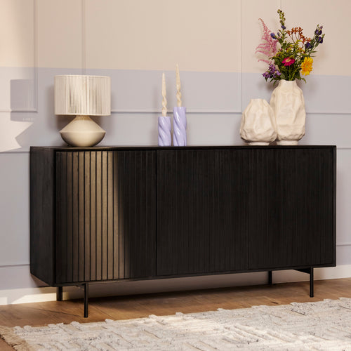 Starfurn  dressoir Madison - zwart - 45x165x85cm