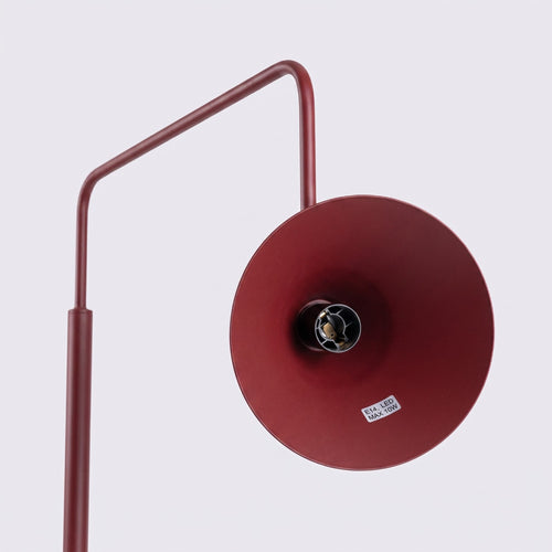 Sollux Lighting Vloerlamp NOX bordeaux - 30x30x165cm