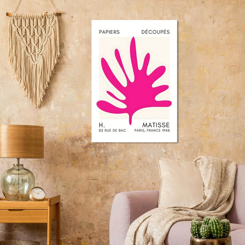 Artfulprints  Matisse – Coral drift pink   poster A4 21x29.7 cm - vtwonen shop