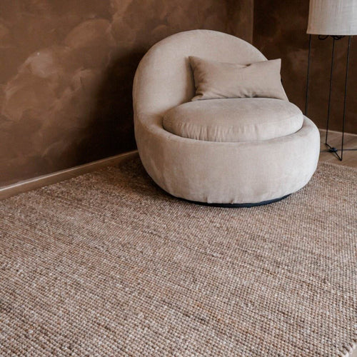 Interieur05 Wollen Vloerkleed Lichtbruin Vik