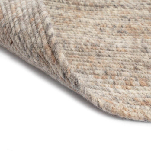 Interieur05 Rond wollen vloerkleed Gapo Grijs/Bruin Gemeleerd - 180 x 180 cm - vtwonen shop