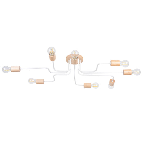 Sollux Lighting Kroonluchter TIMBO 8 wit - 100x60x16,5cm