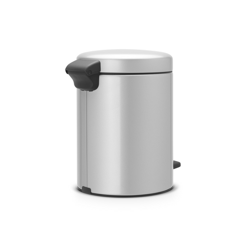 Brabantia NewIcon Pedaalemmer, 5 liter, kunststof binnenemmer - Metallic Grey