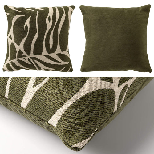 KUSSENSET - 3-delig - Forest Blend - 45x45 cm, 30x50 cm - inclusief binnenkussens - groen, beige