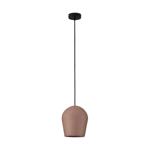 Nova Luce OMIO 20 cm koepelvormige hanglamp voor plafond, rood zandsteen, E27, 1x12W, IP55