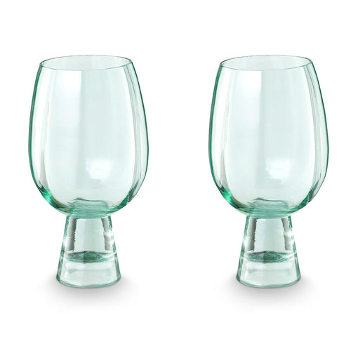 vtwonen Retro Wijnglazen - Glazen - Set van 2 Drinkglazen - Servies - 430 ml - vtwonen shop