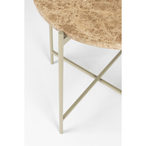 Housecraft Living Tooz bijzettafel Rond 45 cm Marmer Beige - vtwonen shop