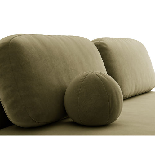Cosmopolitan Design - Slaapbank met opbergdoos Sophia 3-zits, flueel groente - 110x202x89cm