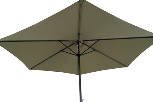 Lesli Living push-up parasol Gemini - groen - Ø300cm