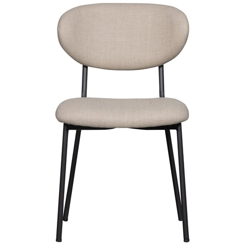 WOOOD eetkamerstoelen Kjeld - Polyester - Naturel - Set van 2 - vtwonen shop