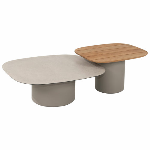 Taste by 4 Seasons loungetafels Demi 50x60 cm en 70x80 cm cloud - set van 2