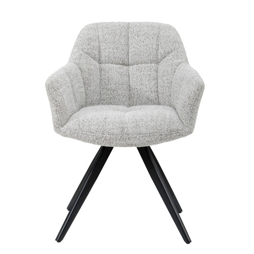 Livingfurn eetkamerstoel Tommy Bisque Oasis - Beige - Set van 2