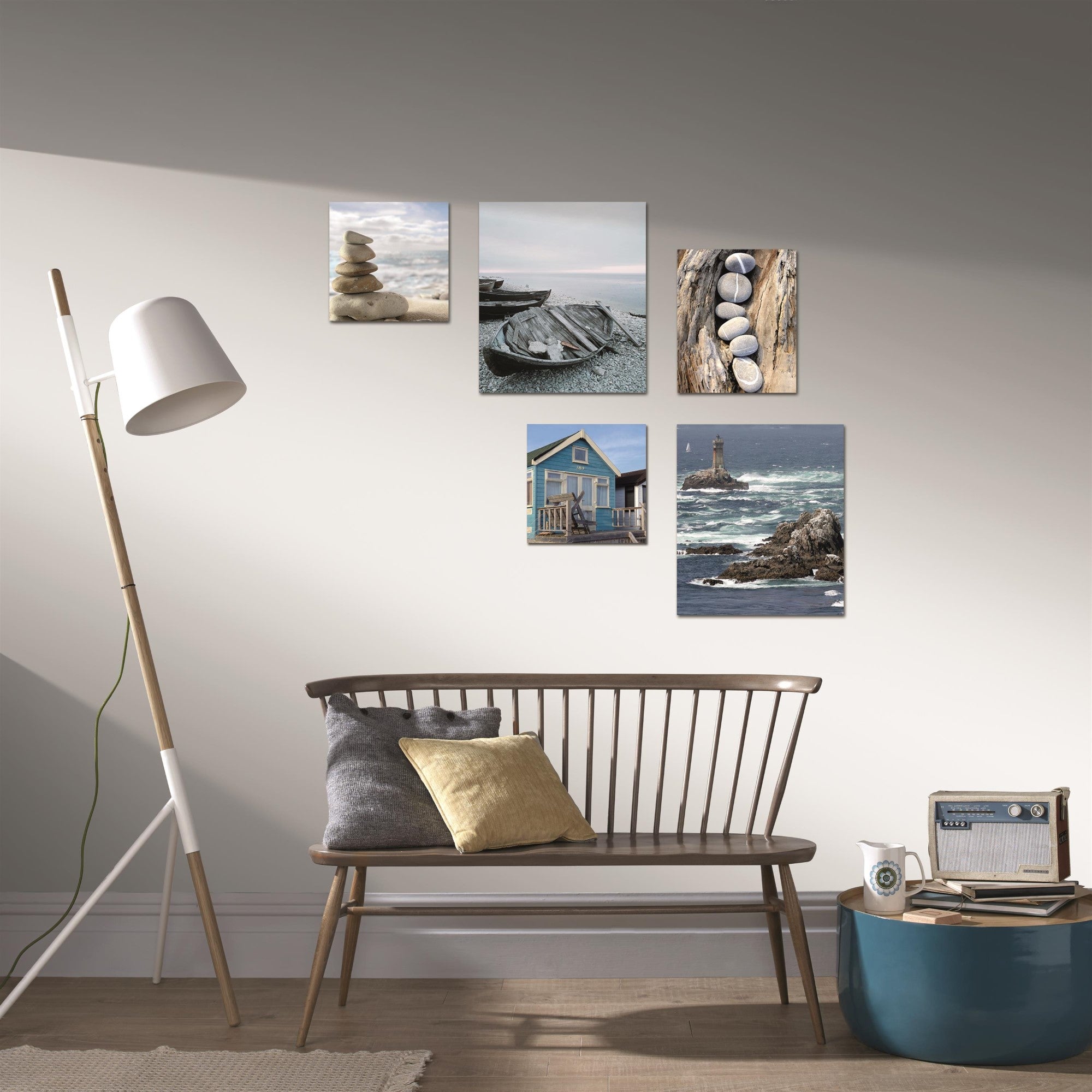 Art for the Home Canvas Set van 5 - Strand - 80x60 cm – vtwonen shop