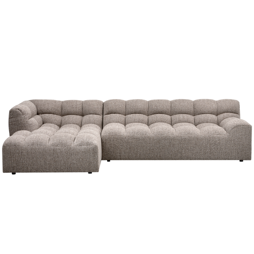 WOOOD chaise longue links Allure - Polyester - Klei - 79x324x165 - vtwonen shop