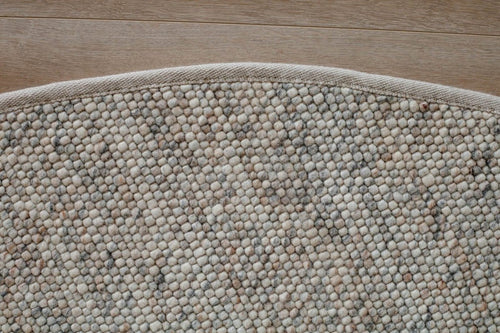 Interieur05 Rond Wollen Vloerkleed Beige/Wit Gemeleerd Vik - 200 x 200 cm - vtwonen shop