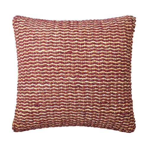 Sia Deco Vloerkussen - rood - jute - 60x60 - vtwonen shop