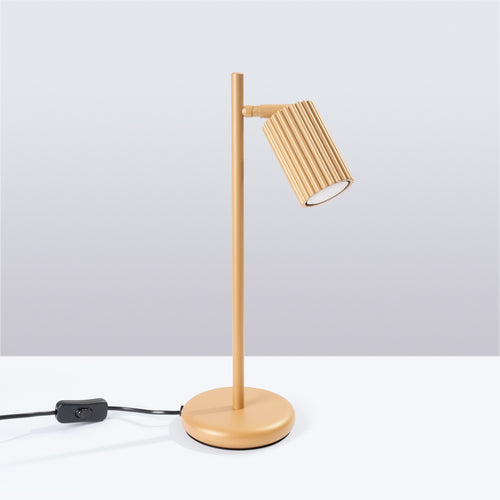 Sollux Lighting Tafellamp KARBON goud - 14,5x19,5x43cm