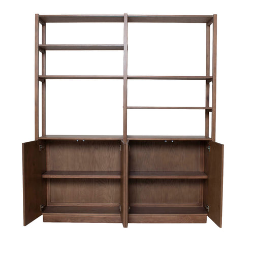 DÉJA Living Wandkast Levi Bruin Hout - 180x38x210cm