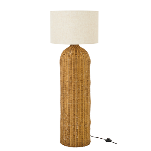 J-Line tafellamp Cilinder - metaal - naturel/ecru - large