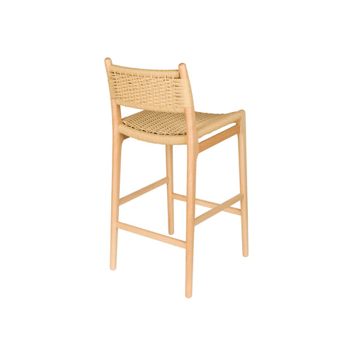 Dutchbone Cecile Barkruk rugleuning 67,5 cm Naturel