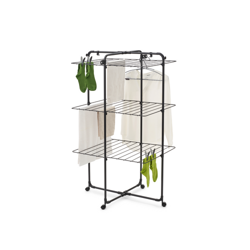 Brabantia HangOn Droogtoren, 23 meter - Matt Black - vtwonen shop