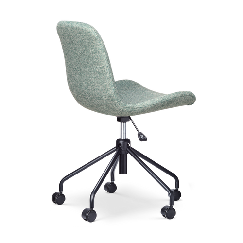 Nolon Nout-Fé Bureaustoelen Set van 2 - Zacht groen - Zwart Onderstel