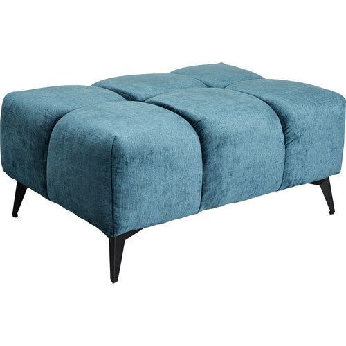Kare Design Kruk Nia fluweel blauw