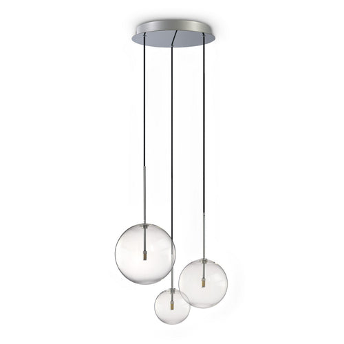 Ideal Lux EQUINOXE Cluster hanglamp, chroom, 3x G4