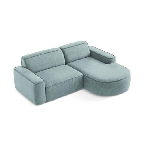 LaMiaSofa hoekbank rechts Melissa - textuurstof - jeans - 224x166x70