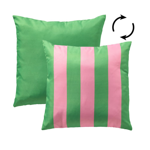 KUSSENSET - 3-delig - Rocket - 45x45 cm, 30x50 cm - inclusief binnenkussens - roze, groen